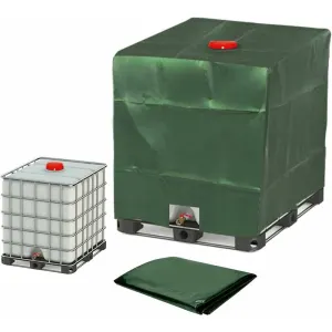 1000L Ibc Tank Cover, Water Tank Cover, Tank Protective Cover, Dustproof Tank Cover, Green 120 X 100 X 116 Cm