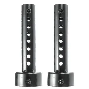2x Universal Motorcycle Exhaust Pipe Silencer Db Killer 48mm Black