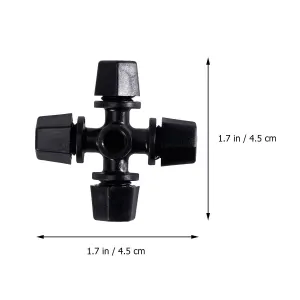 Worgeous Drip Irrigation Nozzle for Garden Use Black Plastic 20 Pieces Miniature Sprinklers
