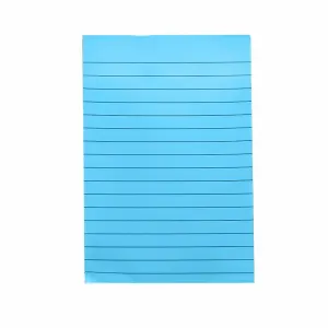 1 Pack Ruled Sticky Notes, 8 Pastel Color Memo Pads with Strong Adhesive for Office School and Home, 50 Sheets, 4 x 6 in