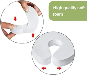 [6-pack -1.5 cm] Door wedge lock, child door safety lock, baby safe door stopper, protect children’s fingers with soft foam protection, prevent finger pinching injuries, child or pet cannot be locked in the room