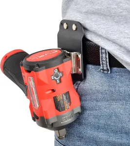 iGuerburn Drill Belt Holder & Hammer Holder Loop Clip on 2″ Tool Belt for Impact Driver Drill Gun Nailer Rip Claw Framing Hammer