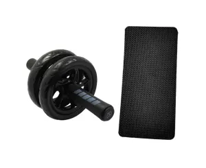 Abdominal trainer AB abdominal roller for training – abdominal muscle trainer / fitness strength training roller with knee pad