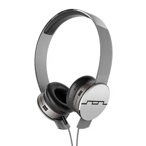 SOL Republic Tracks HD High Def V10 Headphones On Ear Wired – Silver Grey