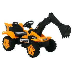 Children’s Electronic Ride-on Excavator & Dump Truck, 30kg Capacity