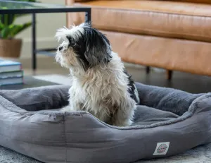 Easy to Clean Electric Heated Rabbit Faux Fur Covering Pet Bed – Medium