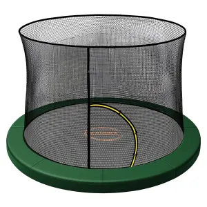Kahuna 14ft Trampoline Pad and Net in Green