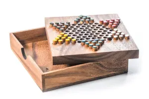 Chinese Checkers – wooden board game, strategy game, game for adults, game