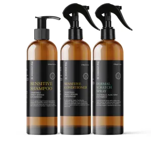 Dog Sensitive Skin Value Pack: Shampoo, Conditioner and Dermal Spray