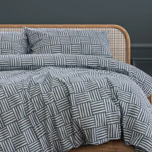 Fletcher PRINTED QUILT COVER SET – KING