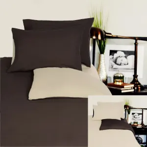 Hotel Living Reversible 100% Cotton JERSEY Quilt Cover Set