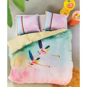Oilily Colourful Birds Multi Cotton Sateen Quilt Cover Set – Queen