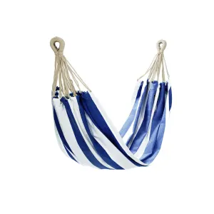 Striped Single Size Cotton Hammock 150 x 205 cm