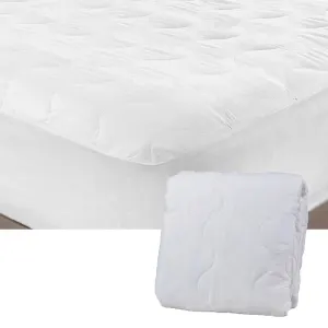Essentially Home Living Microfibre Quilted Fitted Mattress Protector – Long Single