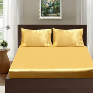 Ramesses Casablanca Satin Fitted Sheet Combo Set