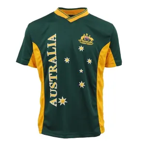 Adults Kids Men's Sports Soccer Rugby Jersy T Shirt Australia Day Polo Souvenir