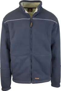 Mens Full Zip Sherpa Polar Fleece Jumper Lined Warm Winter Jacket Pullover – L