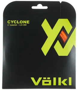 1 Pack Volkl Cyclone 17g/1.25mm Tennis Racquet Strings – Fluro Orange