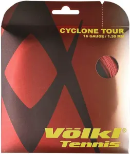 1 Pack Volkl Cyclone Tour 16g/1.30mm Tennis Racquet Strings – Red