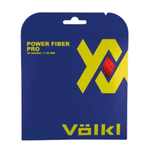 Volkl Power Fiber Pro- Lava 16g/1.30mm Tennis String – 12 M Set