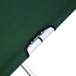 Camping Bed Folding Stretcher Light Weight w/ Carry Bag Camp Portable – green