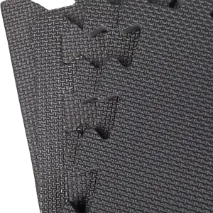4 Tiles EVA Interlocking Gym Floor Mats – Home Fitness Puzzle Exercise Mat Set