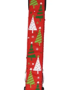 Christmas Dog Leashes 1.2m – Moondidley Pets Red Xmas Tree