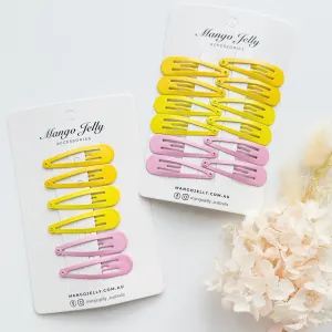 Essential Snap Hair clips - Lemon