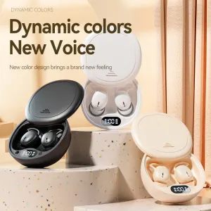 Black M73 Noise-Cancelling Bluetooth Earphones – Wireless, Bluetooth 5.4, Mini In-Ear Design, Ultra Long Battery Life
