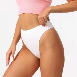 Size L Skin Comfortable  High-Waisted Thong Underwear – 3-Pack for Everyday Comfort