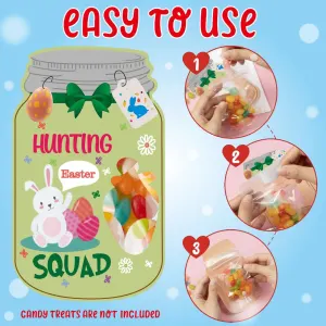 24-Piece Easter Themed Gift Tags Set – Fun Jar-Style Labels for Classroom Exchange, Party Favors and Holiday Crafts