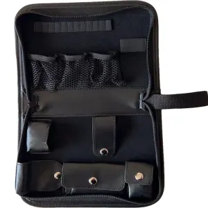 Premium PU Leather Golf Accessory Organizer - Professional Golf Tool Kit Empty Pouch