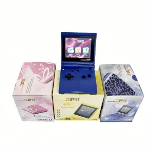 Pocket XP 2 Handheld Game Console – Built-in Classic Games, Game Boy Style, Portable Retro Gaming – Pink