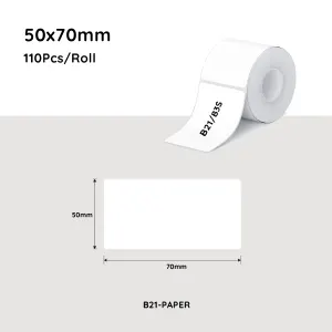NiiMbot white label paper 50*70mm 110 Pcs For B21/B3S/B1