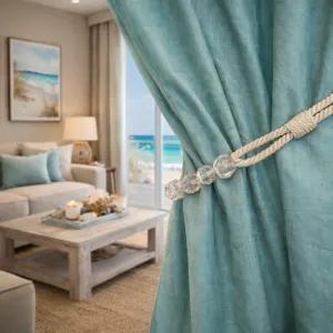 Beaded Rope Curtain Tieback