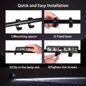 Brand new super bright aluminum alloy bicycle light – USB charging – ideal for mountain bike night rides – compatible with various types of bicycles