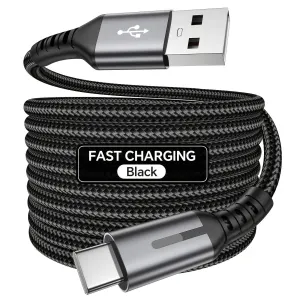 Black 240W Type-C Cable Super Fast Charging Cable 2m Data Cable Durable Charging
