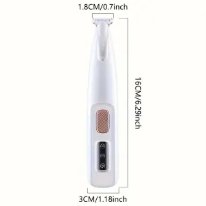 Pet grooming clippers with LED assisted lighting Safe low-noise USB/battery life Pet grooming electric clippers with LED assist lighting Safe low noise USB / battery life
