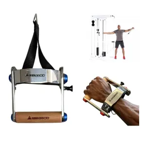 Heavy Duty Cable Attachment for Lateral Lifts, Gym Pulley Systems, Arm Workouts & Strength Training, 1Pack (Blue)