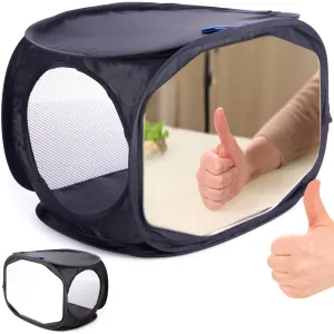 Stroke Recovery Mirror Box – Mirror Box Aid for Hand Recovery, Hand Rehabilitation Support Device for PLP, CRPS, and Peripheral Nerve Injury(black)