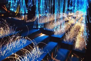 22.9ft Plastic 100-Piece 0.03-Inch End Glow Fiber Optic Cable Roll – Ideal for Starry Sky Ceiling, Works with All Types of LED Light Driver Units(transparent)