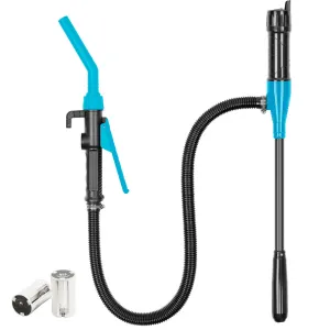 Portable Fuel Transfer Pump - 2.4 GPM Battery Powered Siphon Pump,Siphon Pump for Gasoline,for Fuel, Oil & Water, with Powerful Suction Ergonomic Nozzle 39 Inches Hose (Blue)