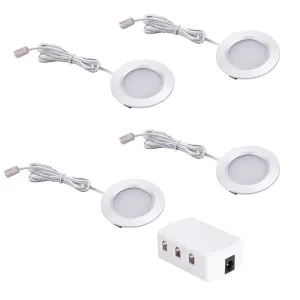 RV Interior Lights AIBOO Super Slim LED Ceiling Lights DC12V 2W 200LM Full Aluminum RV Recessed Lighting for Camper Van Motorhome Sailboat Houseboat 2700K Warm White(4 Pack)