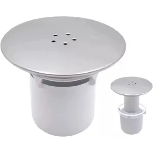 Shower Drain Stopper, Replacement Drain Cover, Chrome, 90 mm, 115 mm