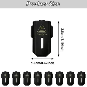 8 Pack Silicone Covers for Creality SparkX I7 3D Printer, High-Temperature Heat Insulation Sleeve for Heater Block