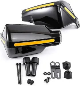 Universal Motorcycle Handguards 7/8″ 22mm Handle Protector Shield Motorbike Motocross Scooter Windproof Handlebar Hand Guards Protection Gear (01)