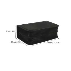 128 capacity CD-DVD storage box, rectangular CD rack manager, car CD bag for easy access