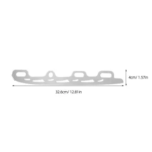 1 Pair Plated Stainless Steel Figure Skate Blades and Wear-Resistant for Ice Skating Performance