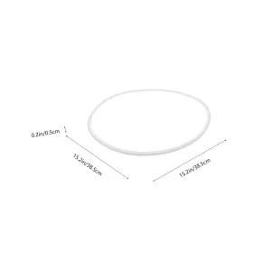 White Rubber Bar Stool Floor Protector Ring Easy to Use and Anti-Slip for Bar Chairs