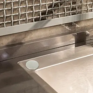 4-Pack Stainless Steel Sink Hole Covers, Plated Kitchen Drain Covers for Sink Openings